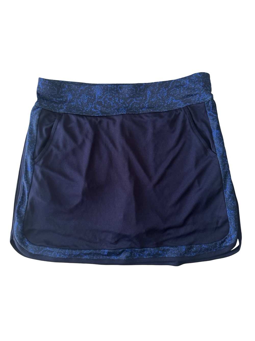 PGA TOUR Golf Skort Women's Small Navy Blue Printed Athletic Tennis Skirt Active